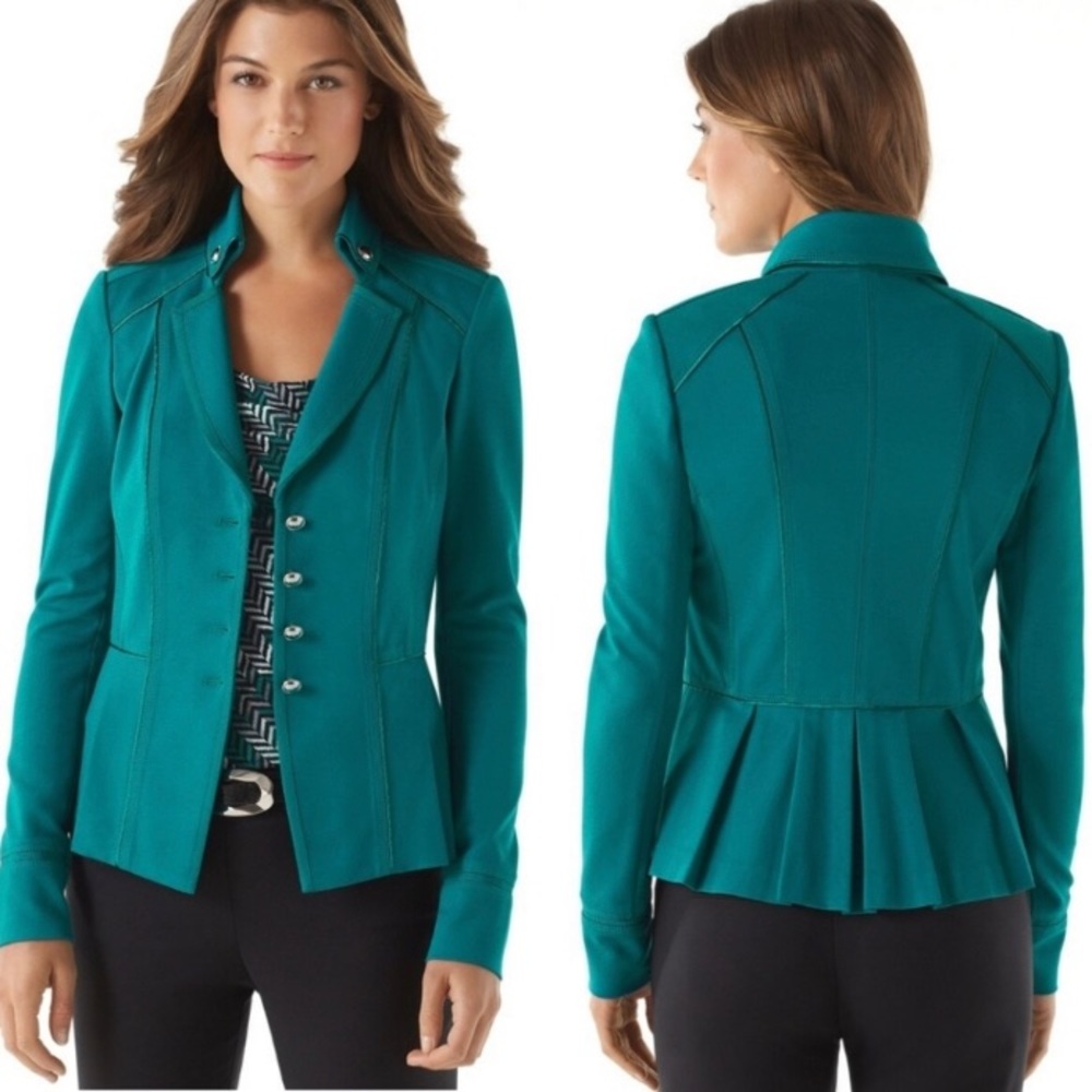 White House Black Market Lotus Ponte Jacket Size 6